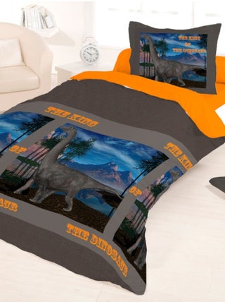 Housse de couette 140x200 DINOSAUR KING + 1 taie