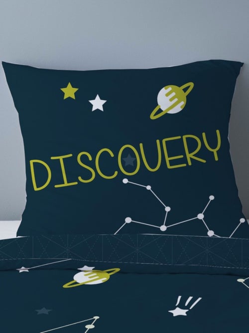 Housse de couette 140x200 DISCOVERY + taie 100% coton 57 fils - Kiabi