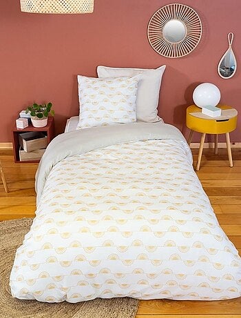 Housse de couette 140x200 HELIS + 1 taie microfibre