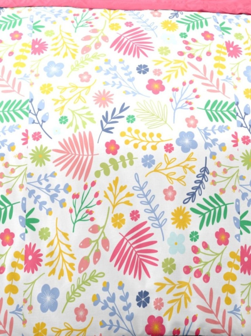 Housse de couette 140x200 JUST SMILE + 1 taie coton Multicolore - Kiabi