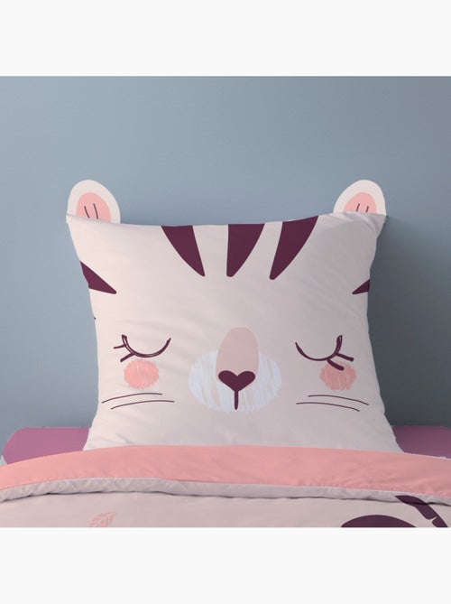 Housse de couette 140x200 Katie + 1 taie 100% coton - Kiabi