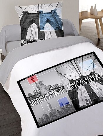 Housse de couette 140x200 LIBERTY + 1 taie 100% coton