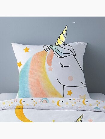 Housse de couette 140x200 Magic + 1 taie 100% coton