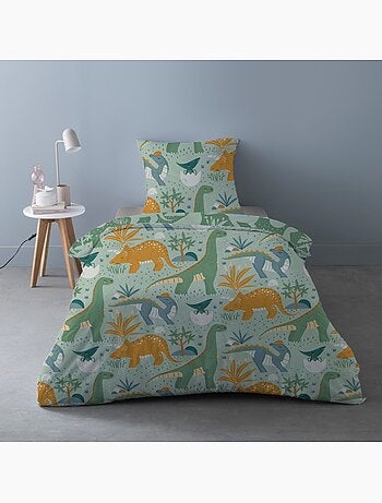 Housse de couette 140x200 Petite dino + 1 taie