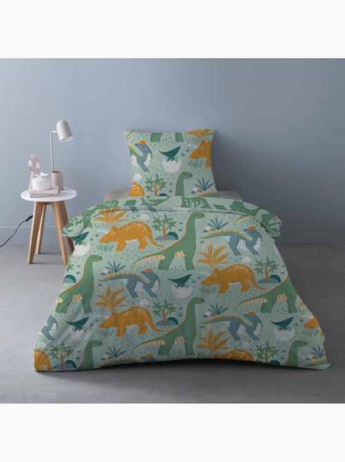 Housse de couette 140x200 Petite dino + 1 taie - Kiabi Housse de couette 140x200 Petite dino + 1 taie - Kiabi