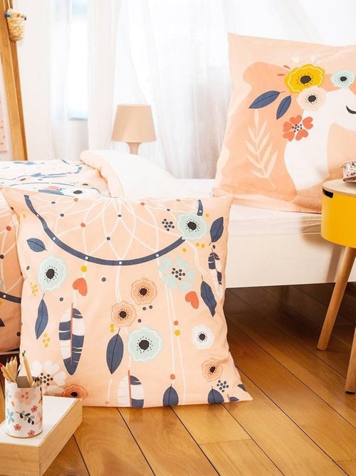 Housse de couette 140x200 Prunellia + taie 100% coton 57 fils - Kiabi