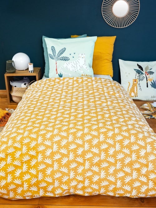 Housse de couette 140x200 réversible + 1 taie JUNGLE MANIA - Kiabi