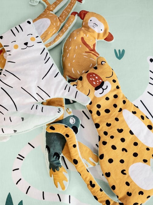 Housse de couette 140x200 réversible + 1 taie JUNGLE MANIA - Kiabi