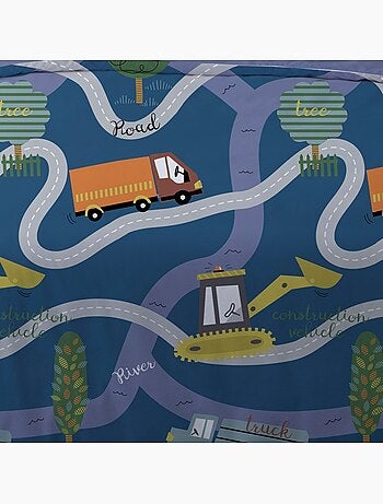 Housse de couette 140x200 Road + 1 taie d'oreiller