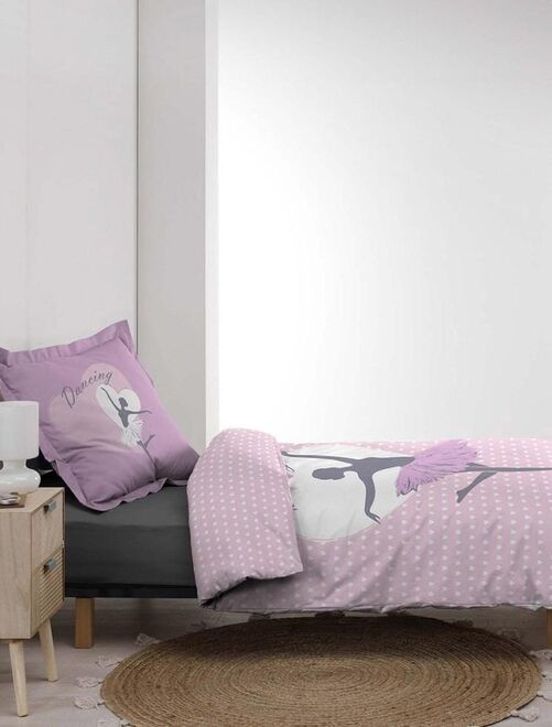 Housse de couette 140x200 + taie Jacala coton - Blanc - Kiabi - 26.90€