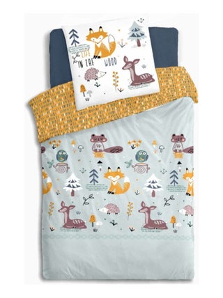 Housse de couette 140x200 WOOD + 1 taie