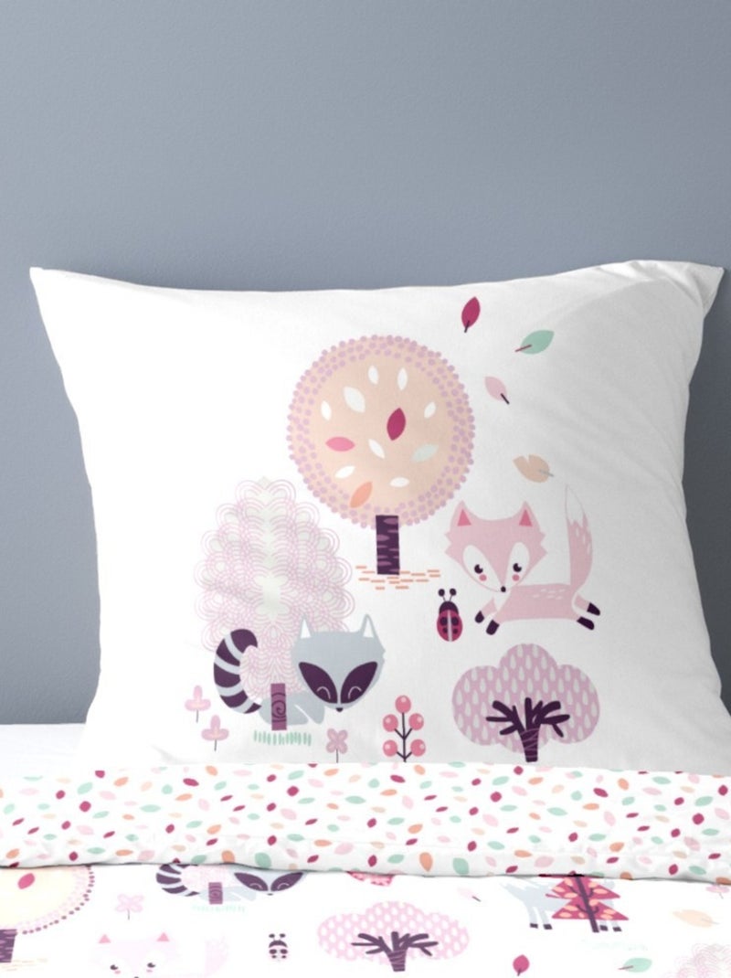Housse de couette 140x200 ZORRO + 1 taie 100% coton Blanc - Kiabi