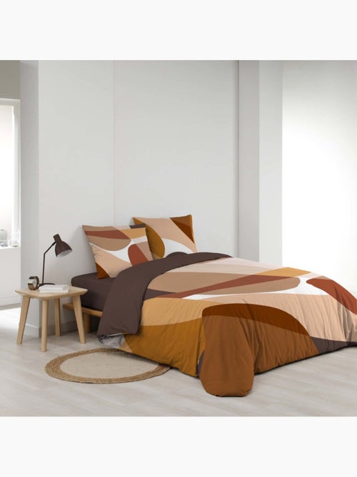Housse de couette 2 personnes 100% coton + 2 taies d’oreiller - Kiabi