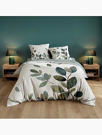 Housse de couette 2 personnes 100% coton + 2 taies d’oreiller