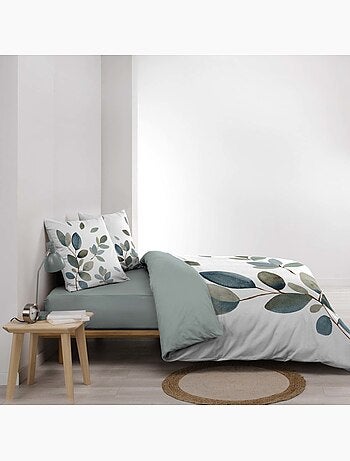 Housse de couette 2 personnes 100% coton + 2 taies d’oreiller