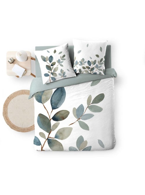 Housse de couette 2 personnes 100% coton + 2 taies d’oreiller - Kiabi