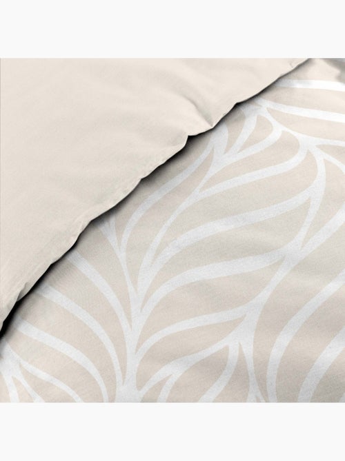 Housse de couette 2 personnes + 2 taies 100% coton 57fils naturel - Kiabi Housse de couette 2 personnes + 2 taies 100% coton 57fils naturel - Kiabi