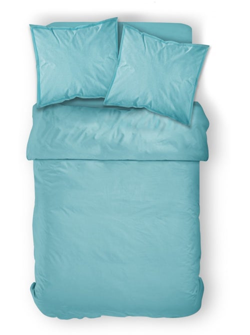 Housse de couette 2 personnes 240 x 220 cm Portofino blue - Kiabi