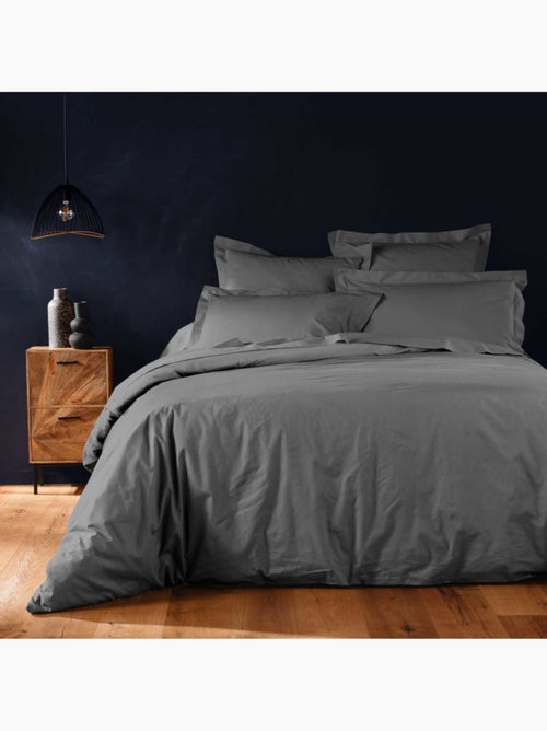 Housse de couette 2 personnes 240x220 100% coton 57fils - Kiabi