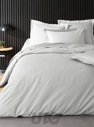 Housse de Couette 2 Personnes Percale Uni 78 fils percaline