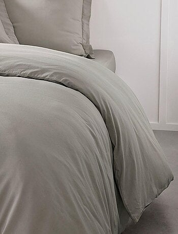 Housse de couette 2 personnes uni coton ORGANIC