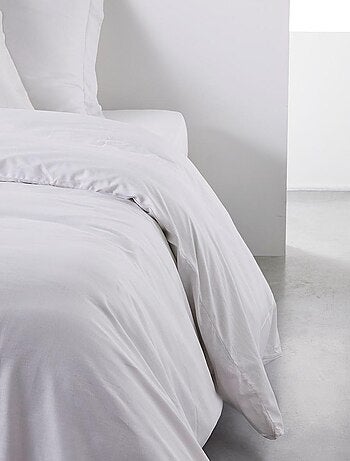 Housse de couette 2 personnes uni coton ORGANIC