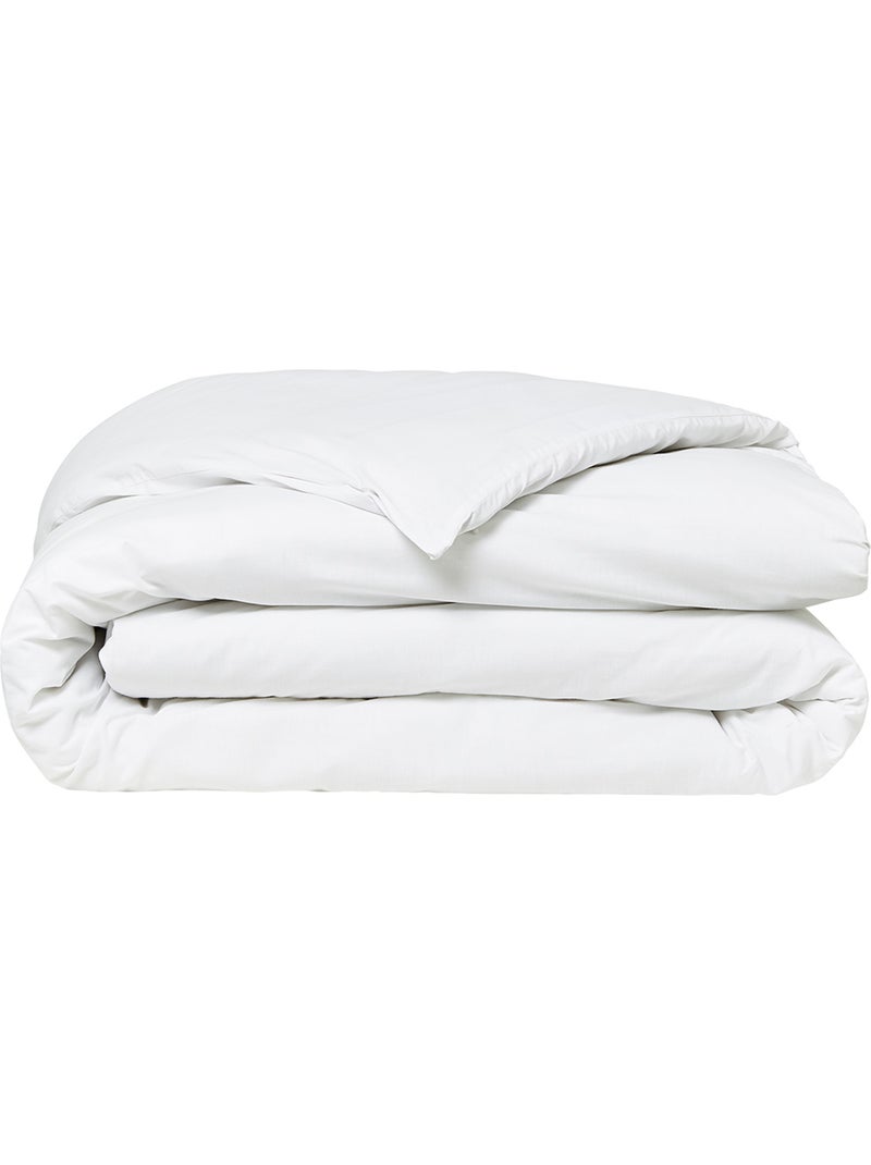Housse de couette 2 personnes uni coton ORGANIC Blanc - Kiabi