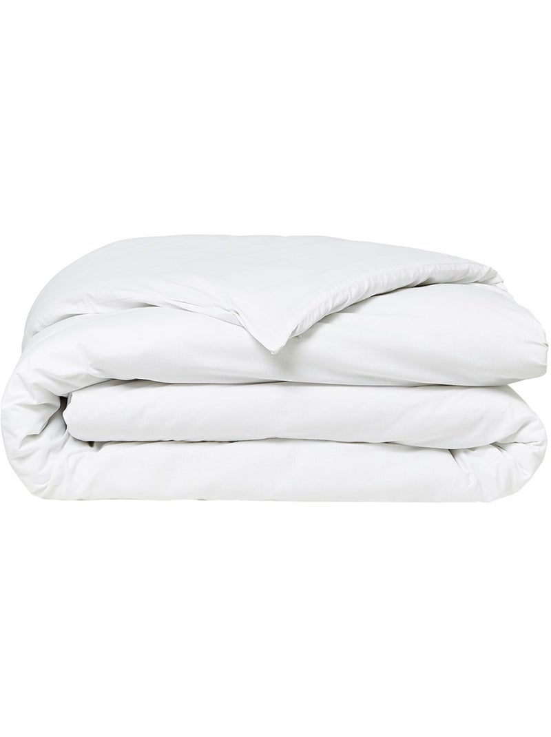 Housse de couette 2 personnes uni coton ORGANIC Blanc - Kiabi