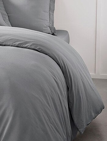Housse de couette 2 personnes uni coton ORGANIC