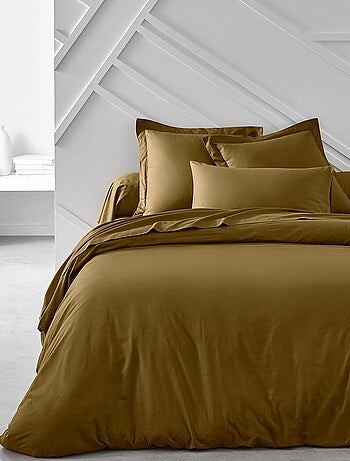 Housse de couette 2 personnes uni coton ORGANIC