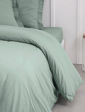 Housse de couette 2 personnes uni coton ORGANIC
