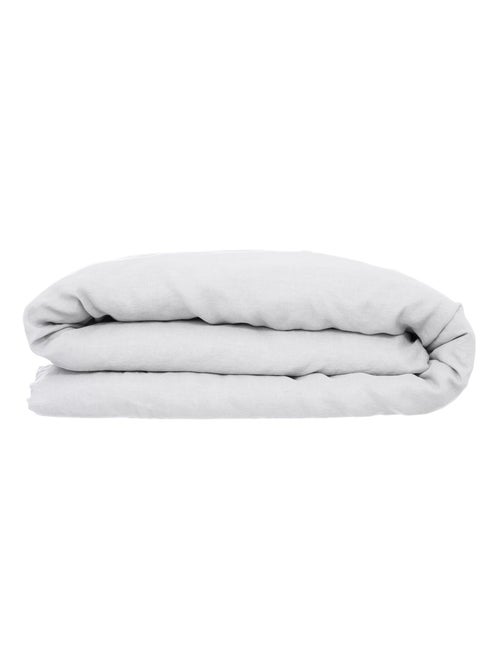Housse de couette 2 places en 100% lin - Kiabi