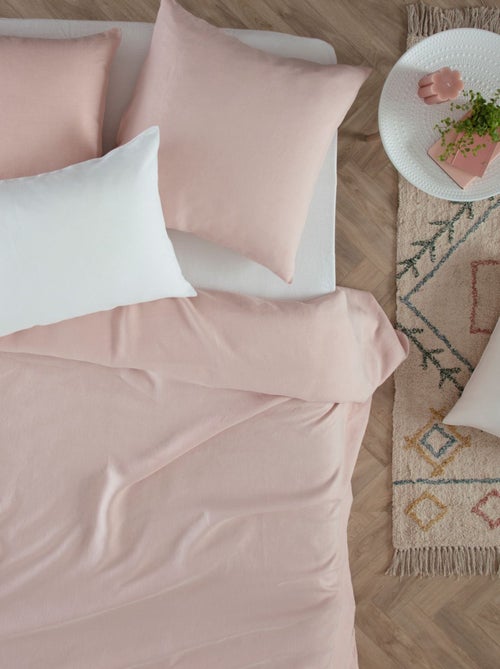 Housse de couette 2 places en 100% lin - Kiabi