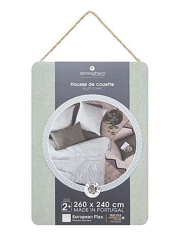 Housse de couette 2 places en 100% lin