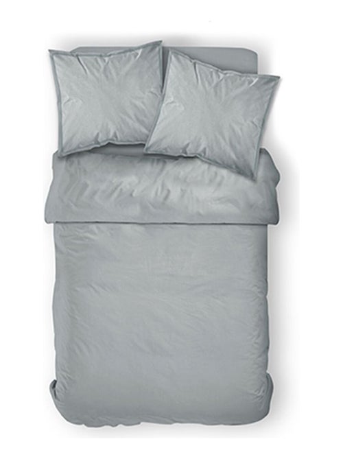 Housse de couette 2 places en coton 57 fils CHANTILLY - Kiabi