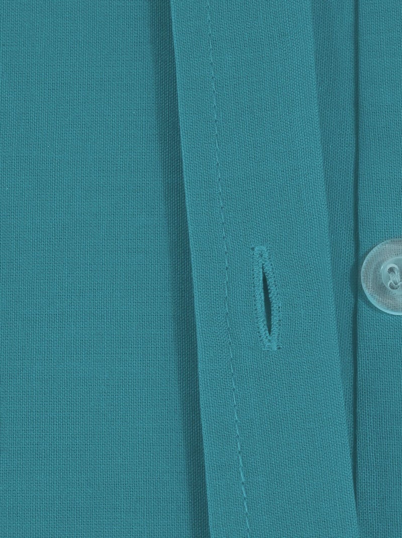 Housse de couette 2 places en coton avec fermeture à boutons CARINA Bleu - Kiabi