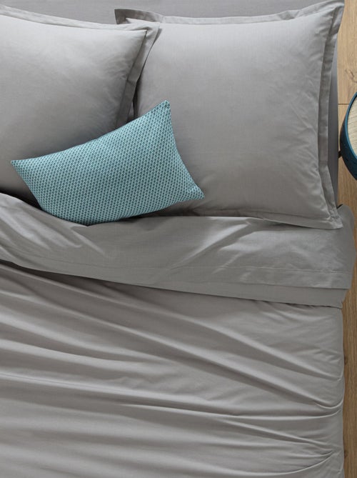 Housse de couette 2 places en coton avec fermeture à boutons CARINA - Kiabi