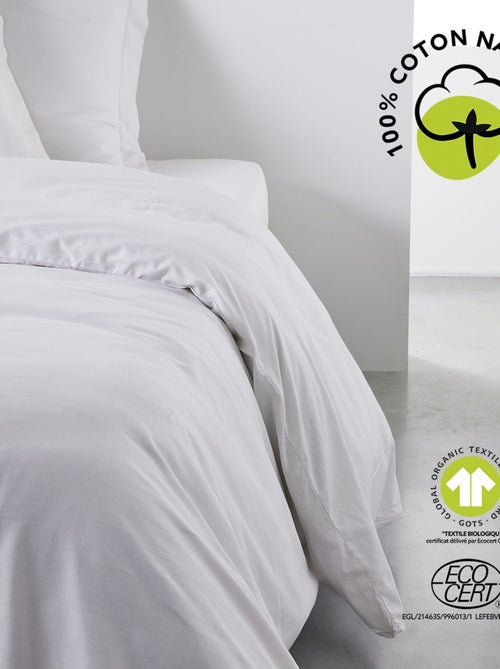 Housse de couette 2 places en coton BIO - Kiabi