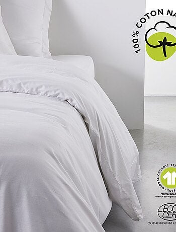 Housse de couette 2 places en coton BIO grande taille