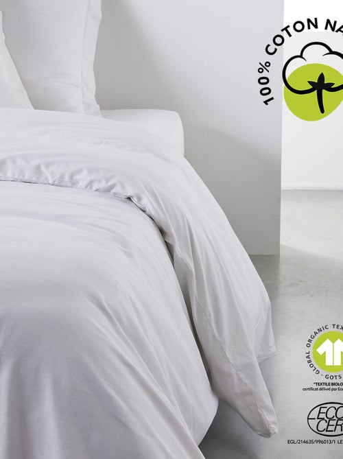 Housse de couette 2 places en coton BIO grande taille - Kiabi Housse de couette 2 places en coton BIO grande taille - Kiabi