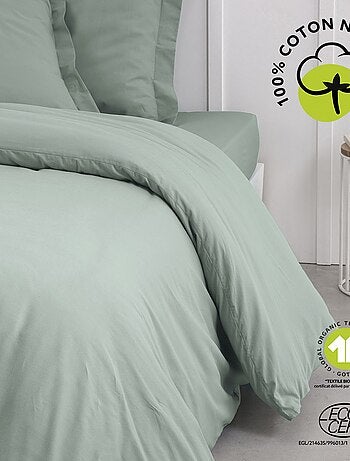 Housse de couette 2 places en coton BIO grande taille