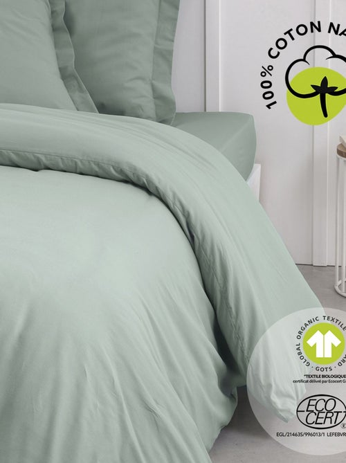 Housse de couette 2 places en coton BIO - Kiabi