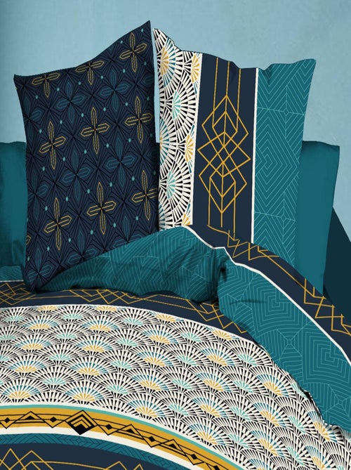 Housse de couette + 2 taies - Microfibre - Biarritz - Kiabi Housse de couette + 2 taies - Microfibre - Biarritz - Kiabi