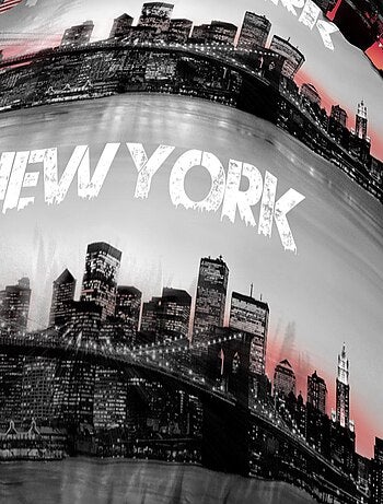 Housse de couette + 2 taies - Microfibre - New-York