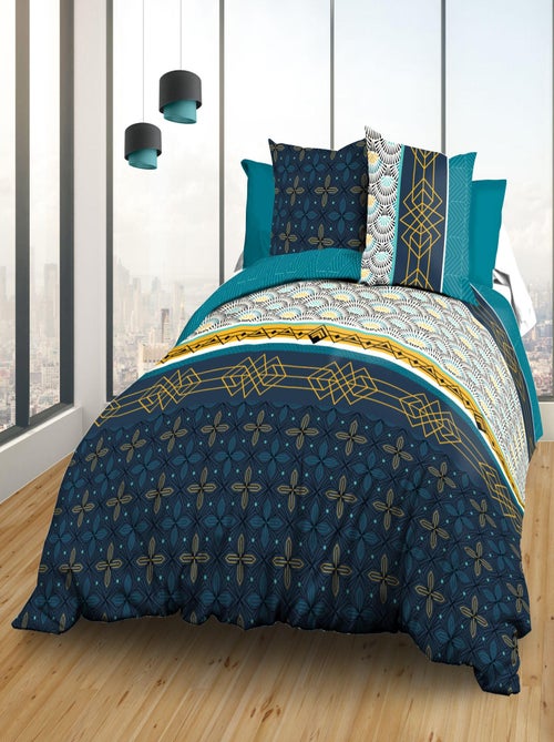 Housse de couette + 2 taies - Pur coton 57 fils - Biarritz - Kiabi Housse de couette + 2 taies - Pur coton 57 fils - Biarritz - Kiabi