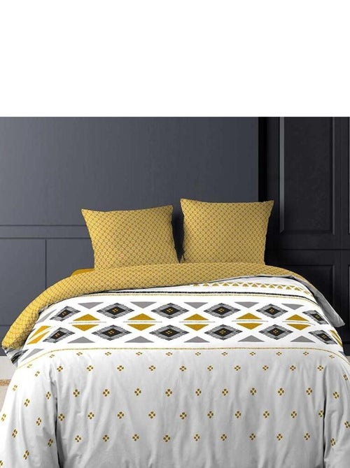 Housse de couette + 2 taies 220 x 240 cm Ethnique Argentina - Kiabi