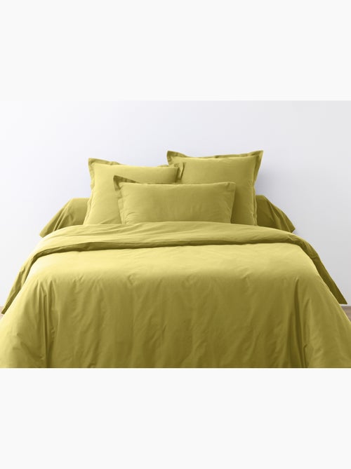 Housse de couette + 2 taies 240 x 260 cm Passion jaune - Kiabi Housse de couette + 2 taies 240 x 260 cm Passion jaune - Kiabi