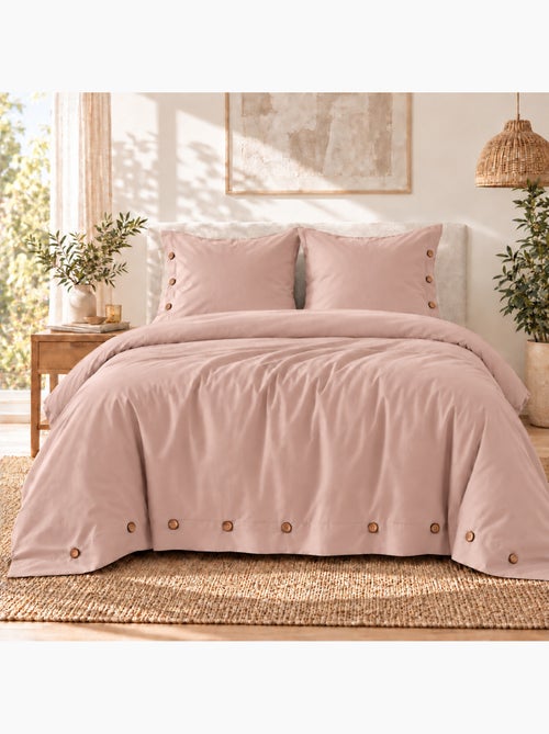Housse de couette + 2 taies 65 x 65 cm 100% percale de coton – perrine - Kiabi Housse de couette + 2 taies 65 x 65 cm 100% percale de coton – perrine - Kiabi