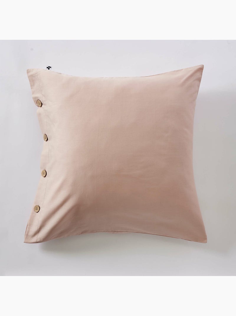 Housse de couette + 2 taies 65 x 65 cm 100% percale de coton – perrine Blush - Kiabi