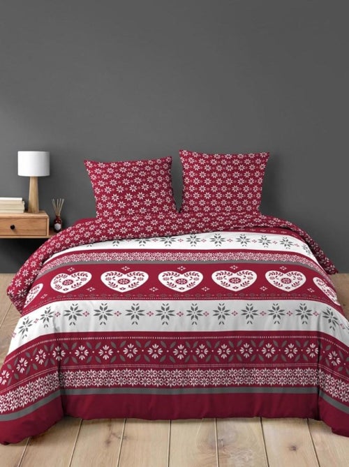 Housse de couette + 2 taies ALPAGE 100% coton - Kiabi